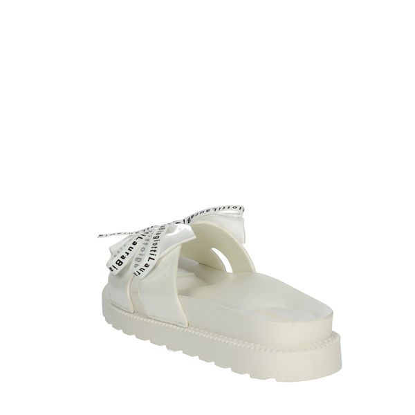 Laura Biagiotti Shoes Flat Slippers White 8178