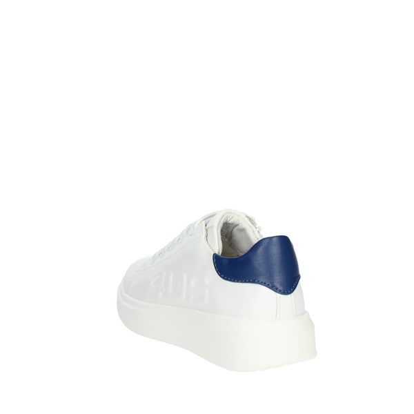 4us Paciotti Shoes Sneakers White/Light-blue 42350