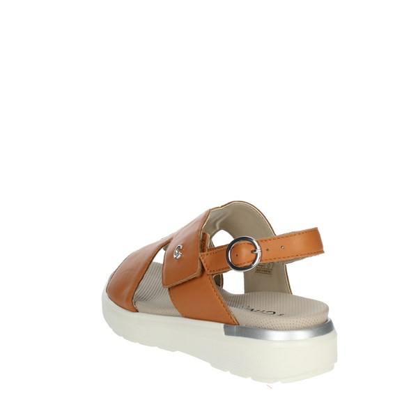 Cinzia Soft Shoes Flat Sandals Brown leather SV319887-MS