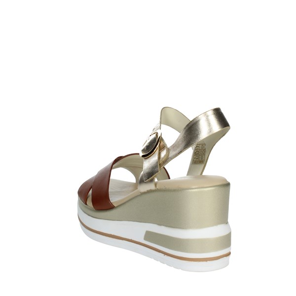 Cinzia Soft Shoes Platform Sandals Brown leather SV619849-VM