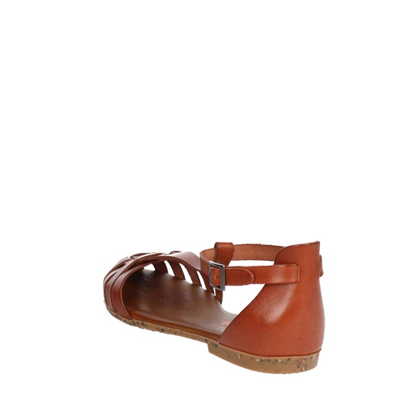 Porronet Shoes Flat Sandals Brown leather FI2811