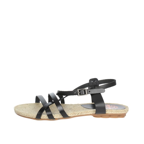 Porronet Shoes Flat Sandals Black FI2800P