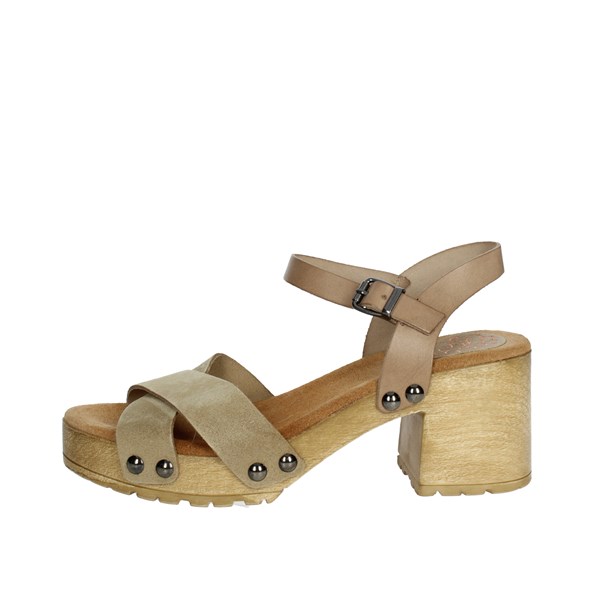 Porronet Shoes Heeled Sandals Brown Taupe FI2881