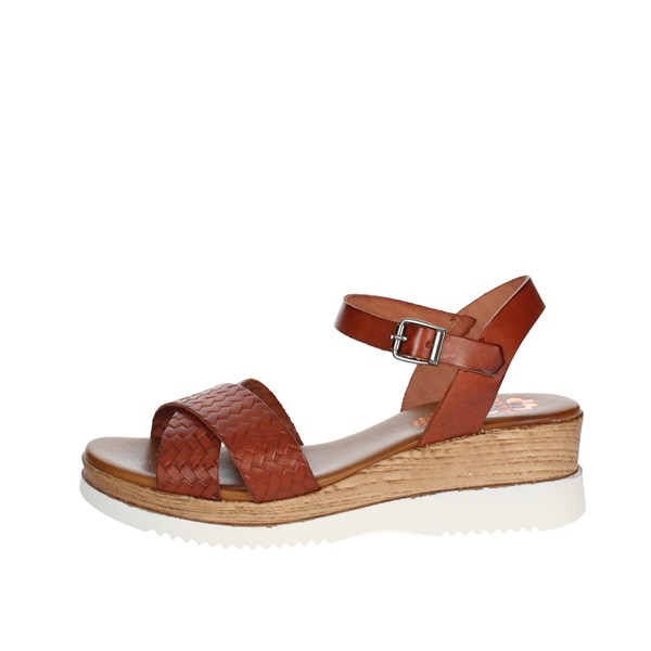 Porronet Shoes Platform Sandals Brown leather FI2853