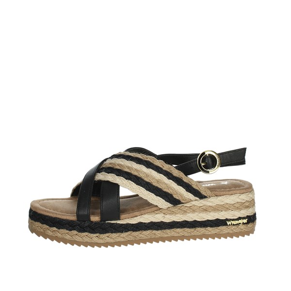 Wrangler Shoes Platform Sandals Black WL31532A