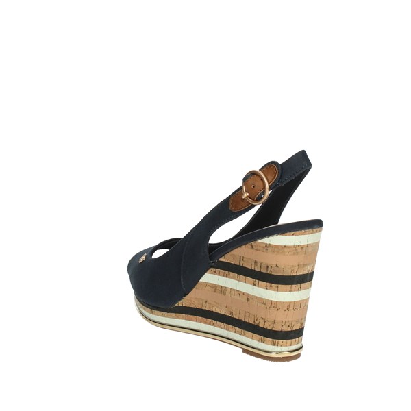 Wrangler Shoes Platform Sandals Blue WL31581A