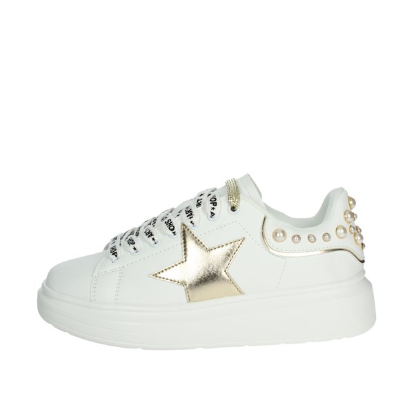 Shop Art Shoes Sneakers White/Gold SASS230205