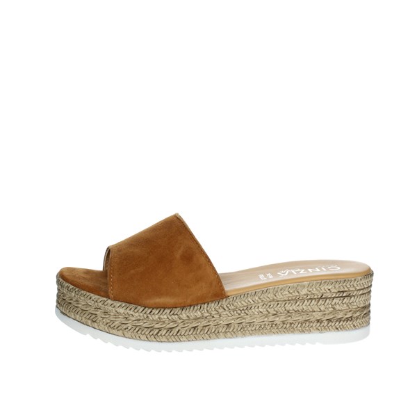 Cinzia Soft Shoes Platform Slippers Brown leather IAF133047-C