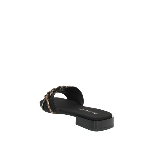 Laura Biagiotti Shoes Flat Slippers Black 8044