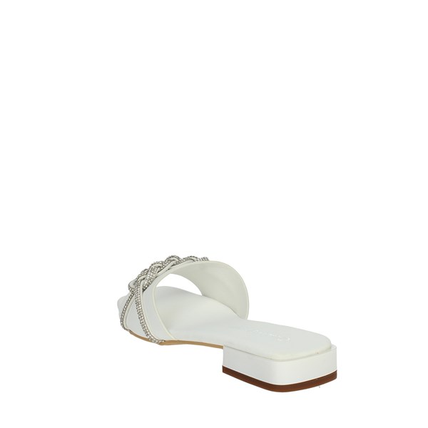 Laura Biagiotti Shoes Flat Slippers White 8044