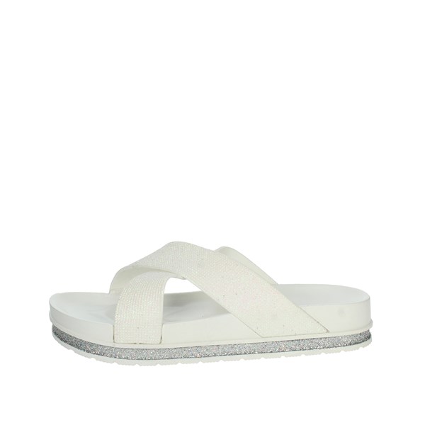 Laura Biagiotti Shoes Flat Slippers White 8182
