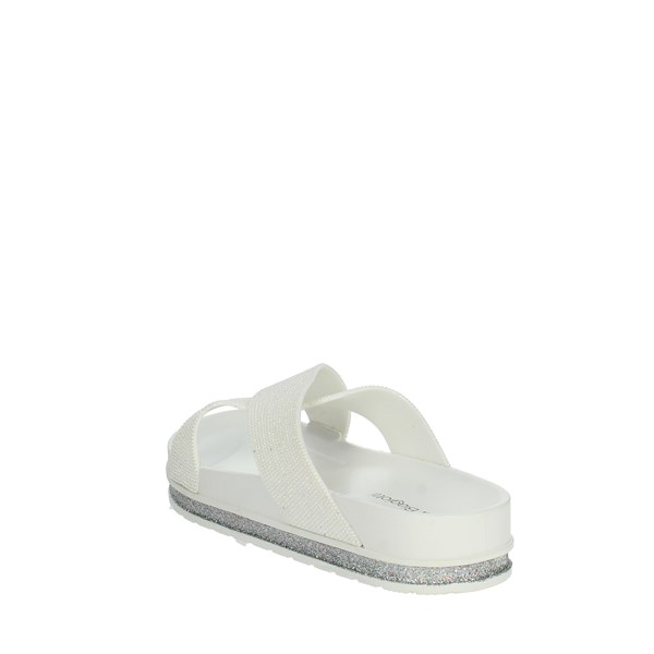 Laura Biagiotti Shoes Flat Slippers White 8182