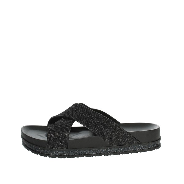 Laura Biagiotti Shoes Flat Slippers Black 8182