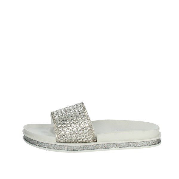 Laura Biagiotti Shoes Flat Slippers White 8184