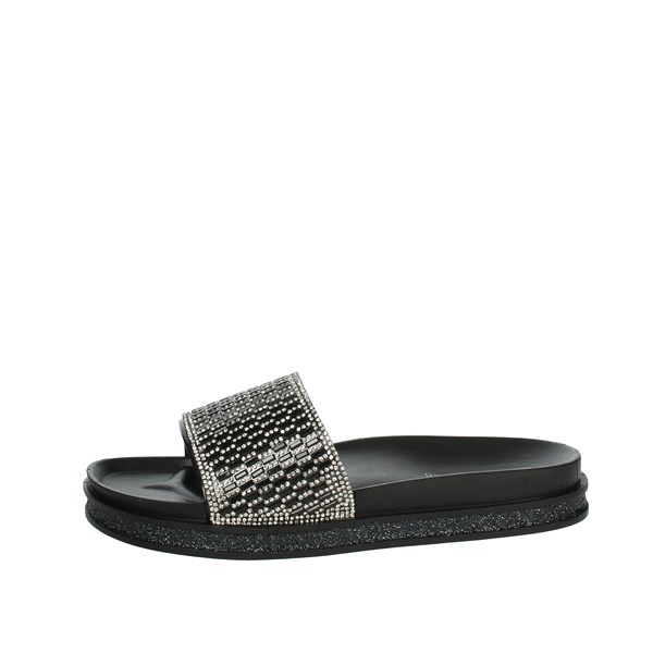 Laura Biagiotti Shoes Flat Slippers Black 8184
