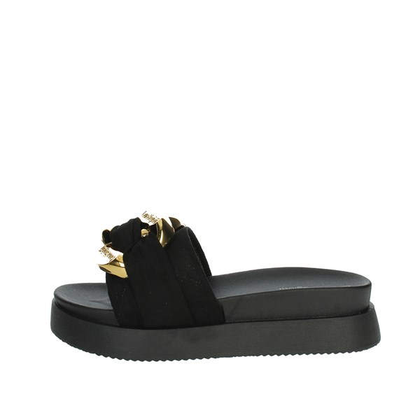 Laura Biagiotti Shoes Flat Slippers Black 8175