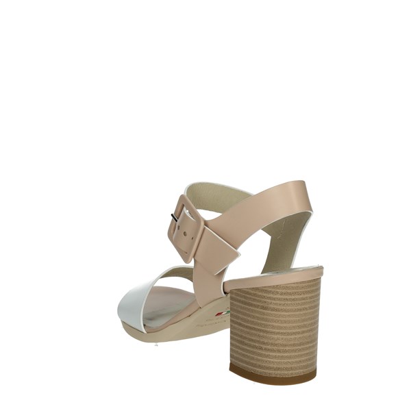 Nero Giardini Shoes Heeled Sandals White/Light dusty pink E218654D