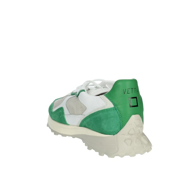 D.a.t.e. Shoes Sneakers White/Green VETTA CAMP.207