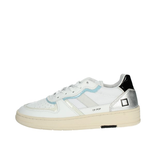 D.a.t.e. Shoes Sneakers White/Sky blue COURT CAMP.331