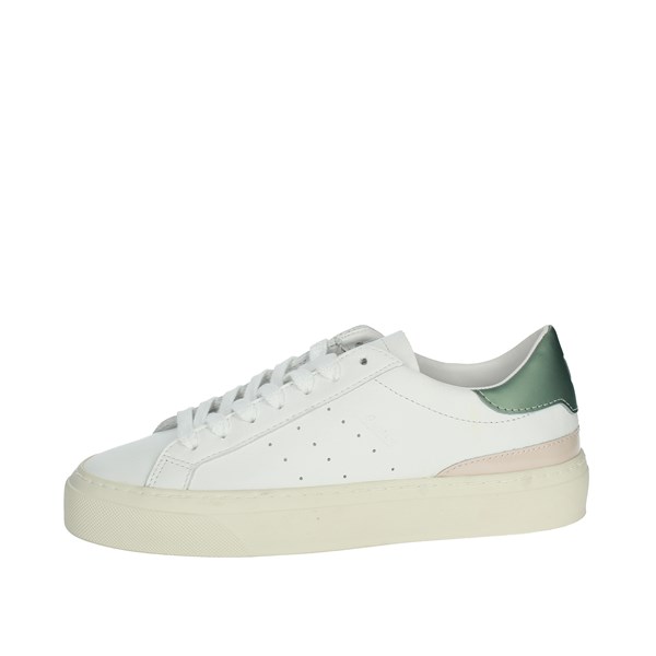 D.a.t.e. Shoes Sneakers White/Green SONICA CAMP.414