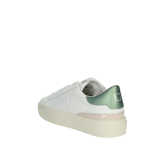 D.a.t.e. Shoes Sneakers White/Green SONICA CAMP.414