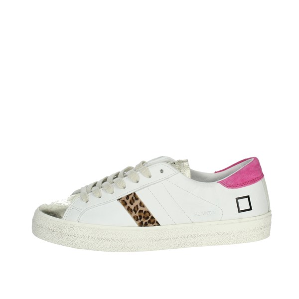 D.a.t.e. Shoes Sneakers White/Fuchsia HILL LOW CAMP.363