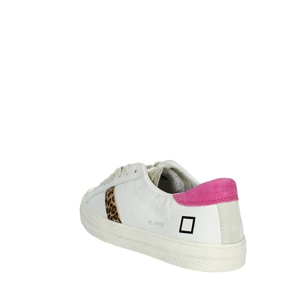D.a.t.e. Shoes Sneakers White/Fuchsia HILL LOW CAMP.363