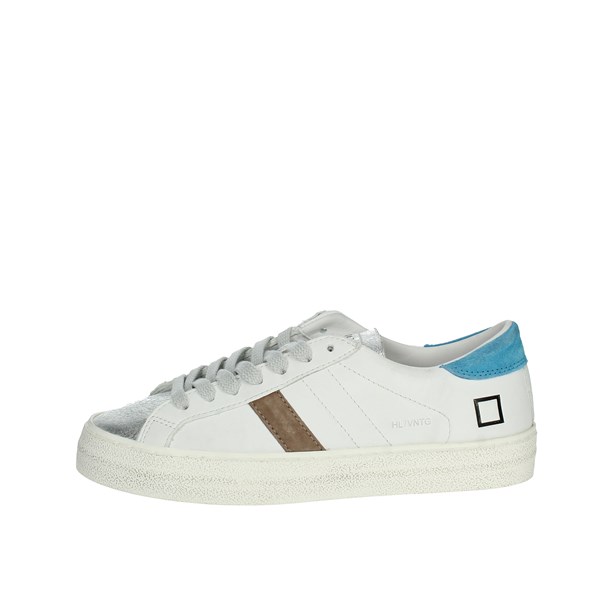 D.a.t.e. Shoes Sneakers White/Silver HILL LOW CAMP.373