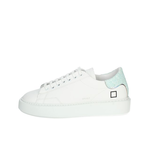 D.a.t.e. Shoes Sneakers White/Sky blue SFERA CAMP.382