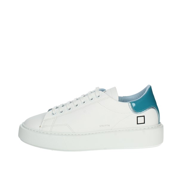 D.a.t.e. Shoes Sneakers White/Sky blue SFERA CAMP.389