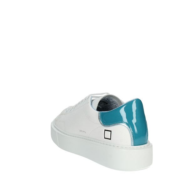 D.a.t.e. Shoes Sneakers White/Sky blue SFERA CAMP.389