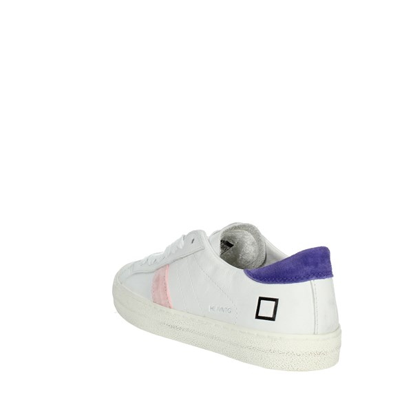D.a.t.e. Shoes Sneakers White/Purple HILL LOW CAMP.377