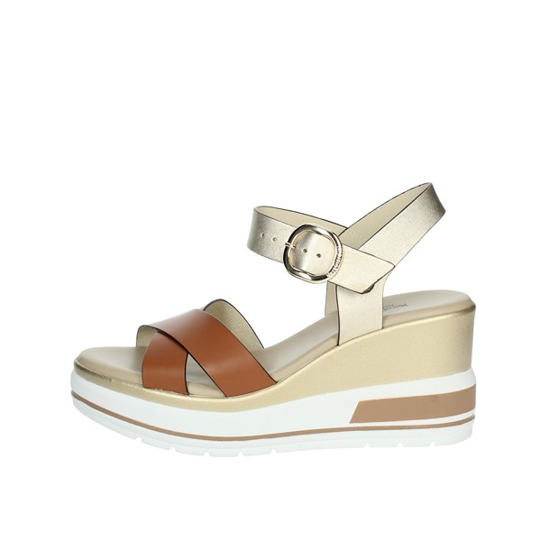 Nero Giardini Shoes Platform Sandals Brown leather E218737D