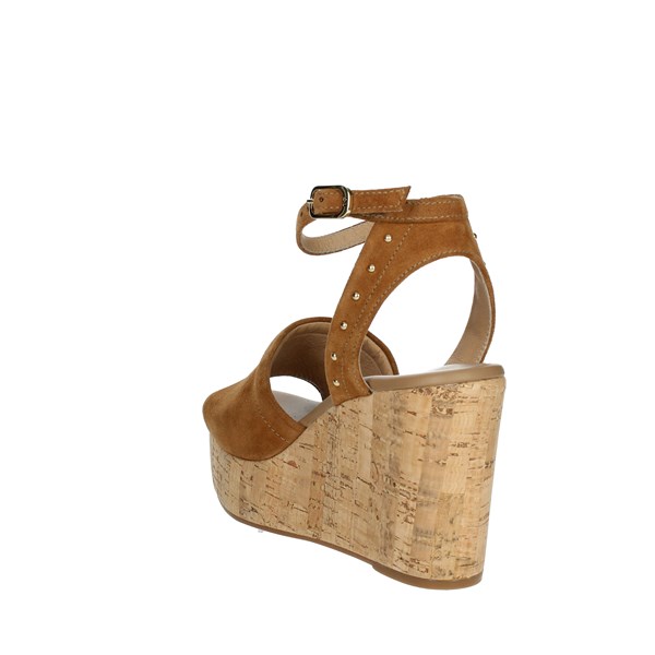 Nero Giardini Shoes Platform Sandals Brown leather E307663D
