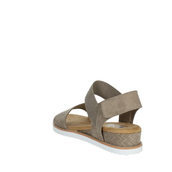 Skechers Shoes Flat Sandals Brown Taupe 31440
