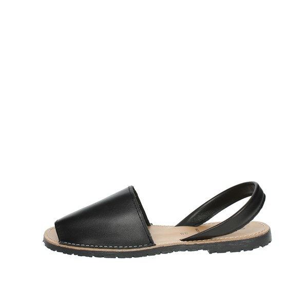 Evoca Shoes Flat Sandals Black EC414