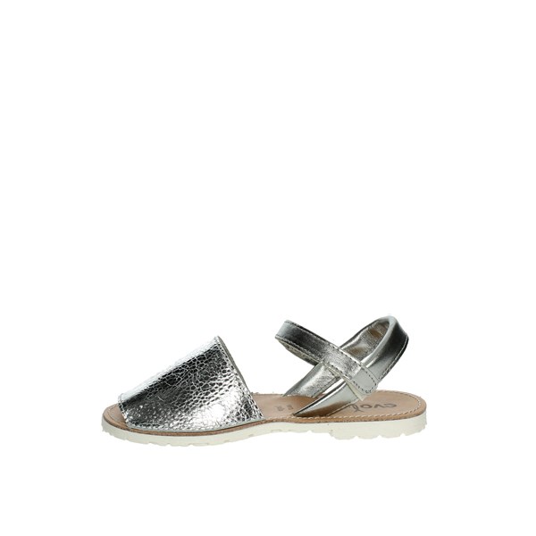 Evoca Shoes Flat Sandals Silver LAIA
