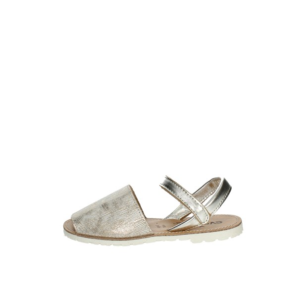 Evoca Shoes Flat Sandals Platinum  GRACE