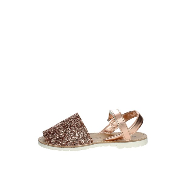 Evoca Shoes Flat Sandals Copper  TIA