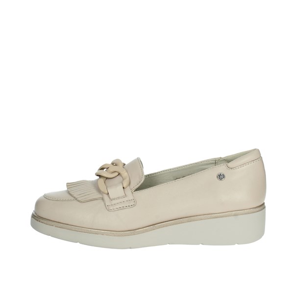 Riposella Shoes Moccasin Beige AVIGLIANA
