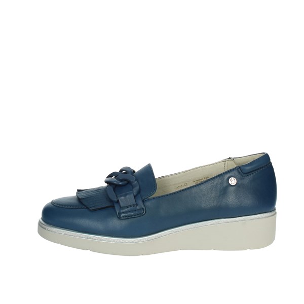 Riposella Shoes Moccasin Blue AVIGLIANA