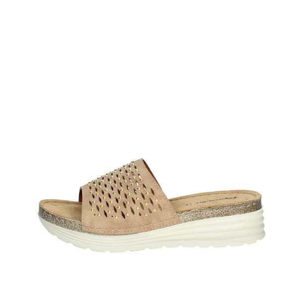 Riposella Shoes Platform Slippers Brown leather COMACCHIO