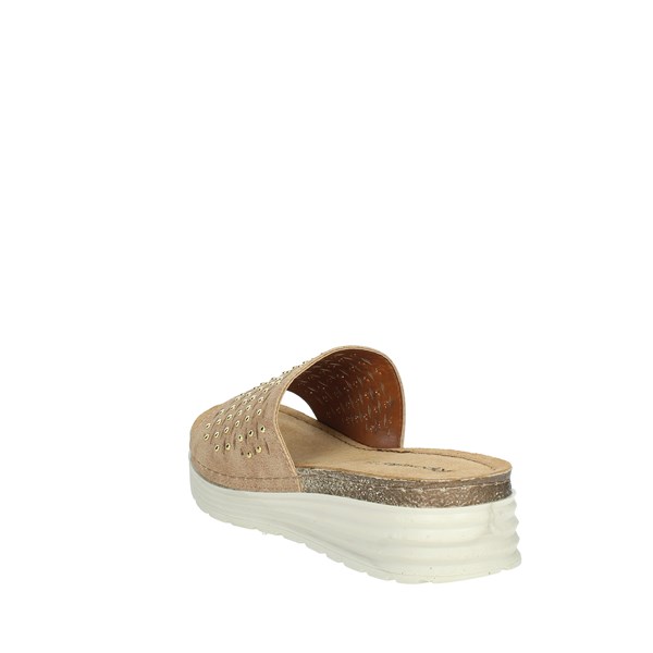Riposella Shoes Platform Slippers Brown leather COMACCHIO
