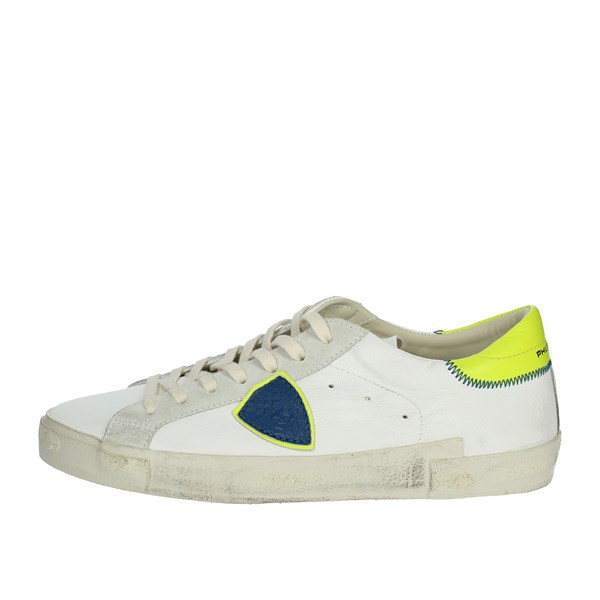 Philippe Model Shoes Sneakers White/Yellow PRLU WNM2