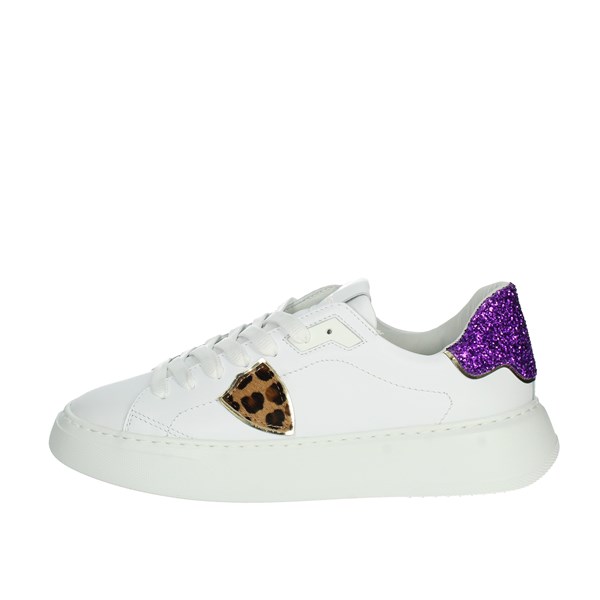 Philippe Model Shoes Sneakers White/Purple BTLD VG03