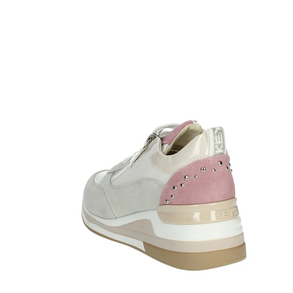 Keys Shoes Sneakers Beige/Pink K-7621