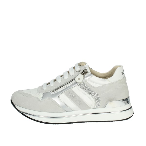 Keys Shoes Sneakers White/Silver K-7760
