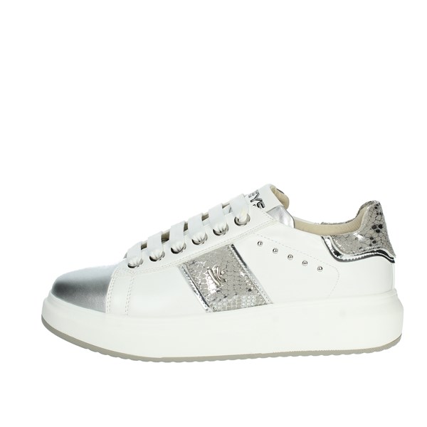 Keys Shoes Sneakers White/Silver K-7606