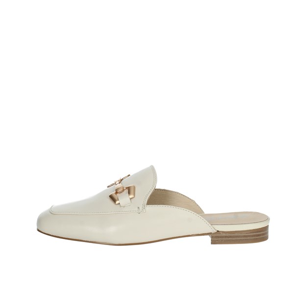 Keys Shoes Sabot Creamy white K-7711