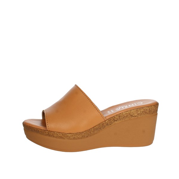 Cinzia Soft Shoes Platform Slippers Brown leather IAF302800